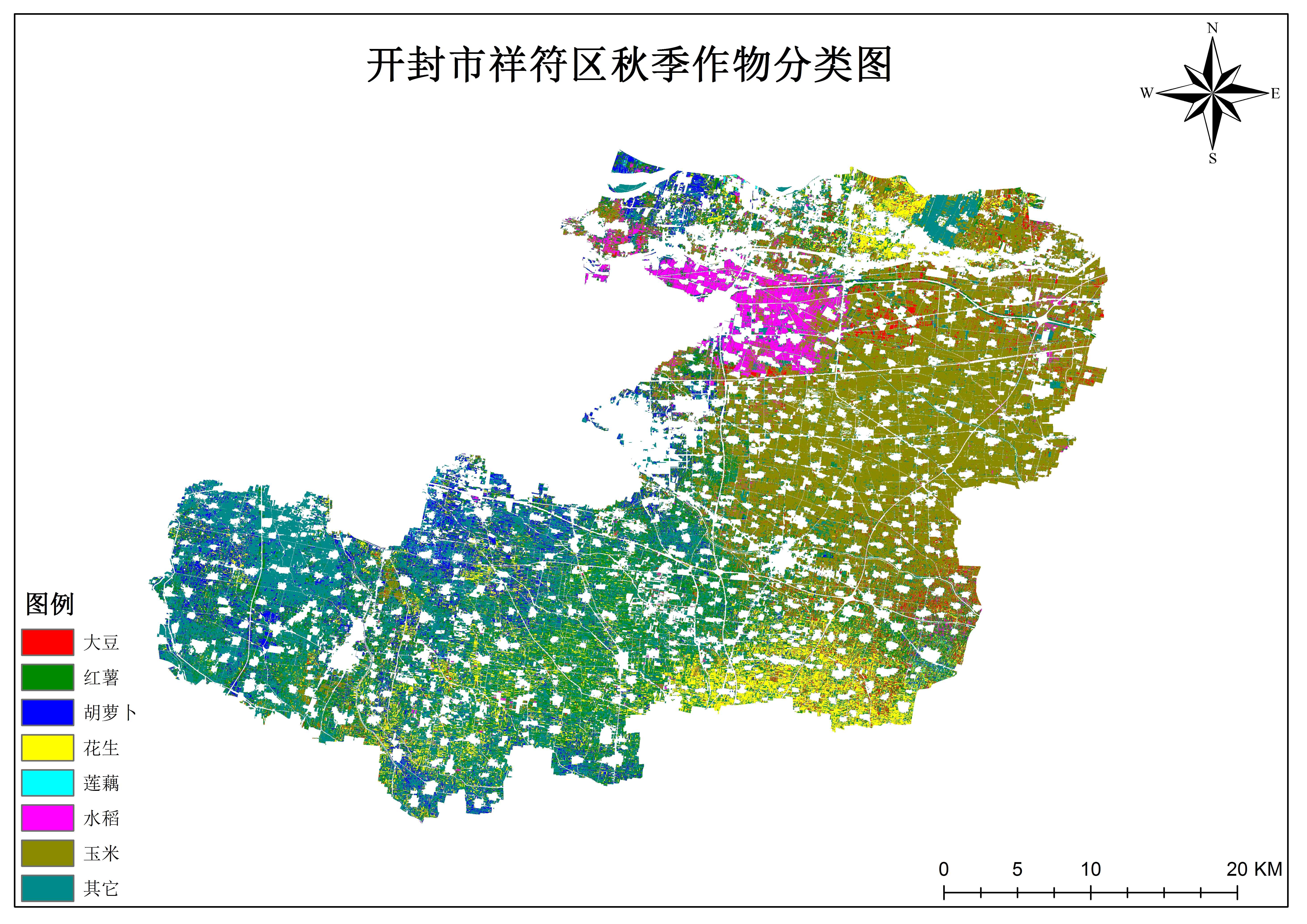 祥符区秋季作物分类图